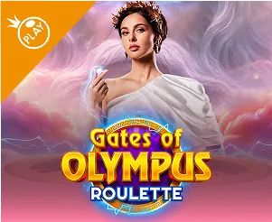 Live table screenshot of Gates of Olympus Roulette